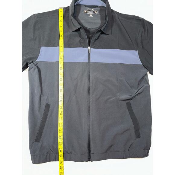 Pebble Beach Logo Full Zip Golf Jacket Men’s Size Medium Wind Water Resistant - Picture 2 of 6